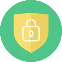 The logo shows a classic lock and protective shield. The logo reflects the fact that Formcentric is GDPR-compliant and therefore secure. 